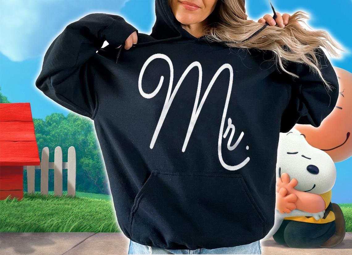 Mr. Honeymoon Gift For Husband Wedding Matching Couple Pullover T-shirt hoodie