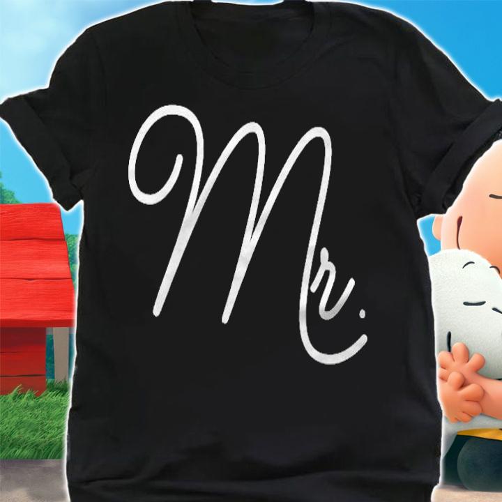 Mr. Honeymoon Gift For Husband Wedding Matching Couple Pullover T-shirt shirt