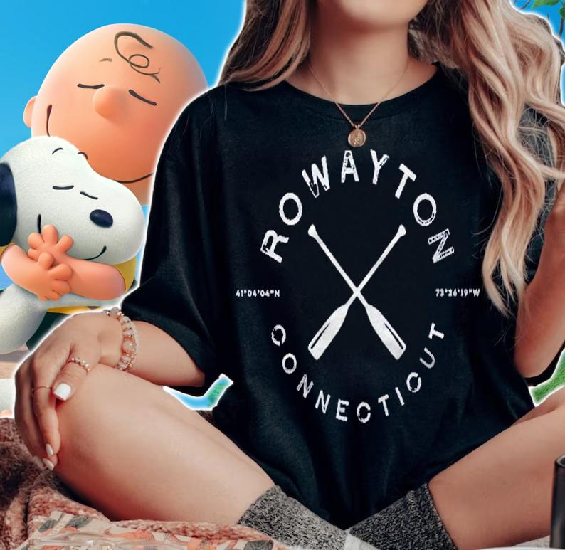 Rowayton Connecticut Crossed Oars Graphic Shirt