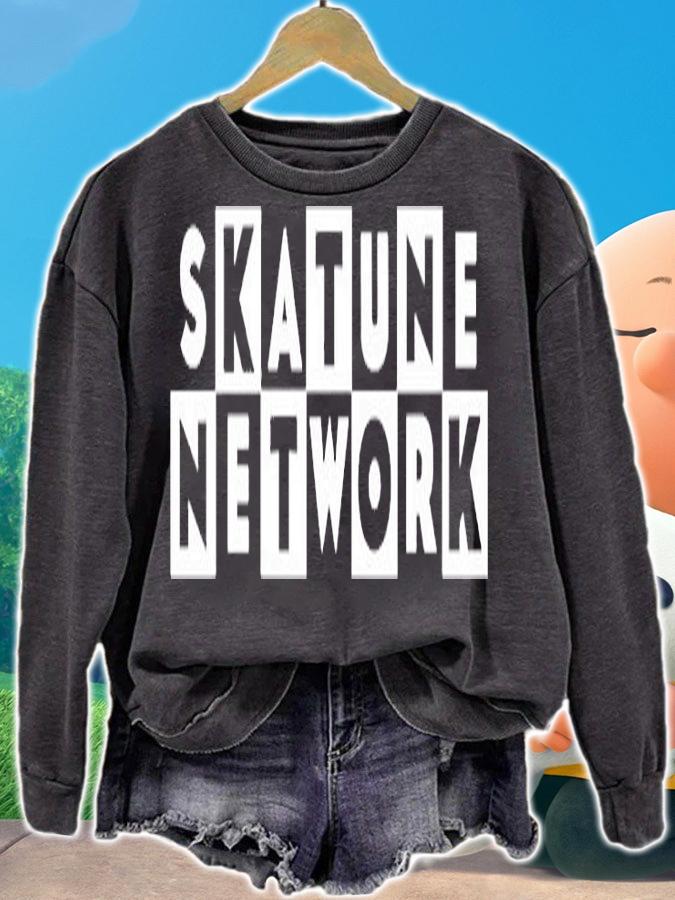 Skatune Network Classic Logo Black T-Shirt sweatshirt