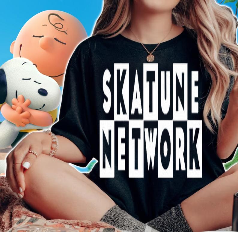 Skatune Network Classic Logo Black T-Shirt woman shirt