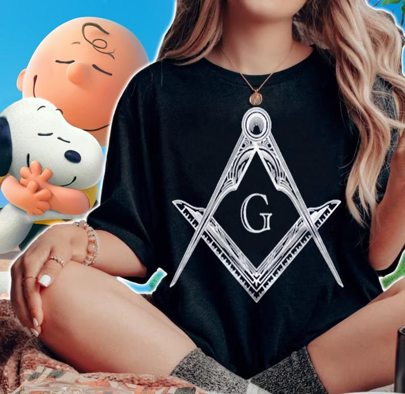 Freemason Symbol Square & Compass Grand Lodge Masonic Shirt woman shirt