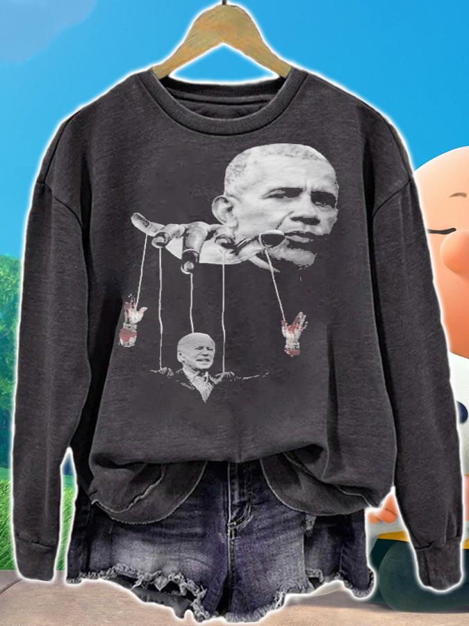 Obama Puppet Biden Funny T-Shirt sweatshirt