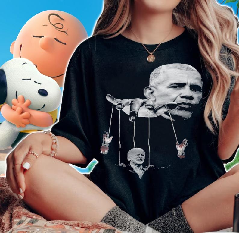 Obama Puppet Biden Funny T-Shirt woman shirt