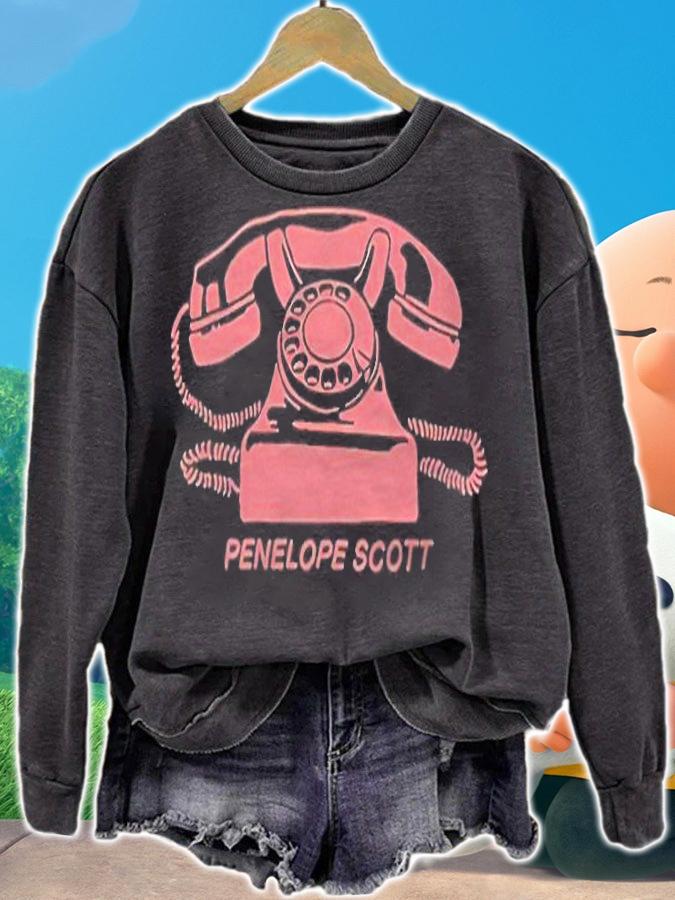 Penelope Scott rotary phone T-shirt sweatshirt