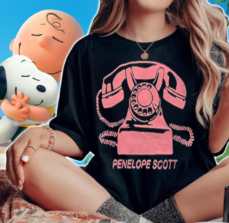 Penelope Scott rotary phone T-shirt woman shirt