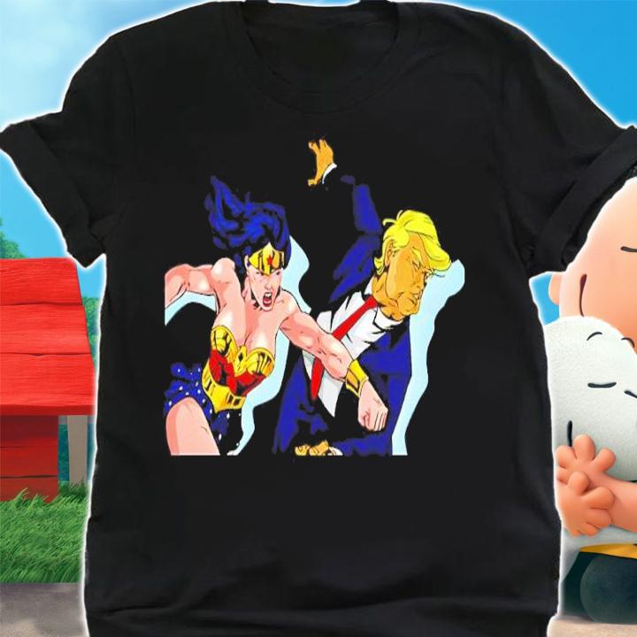 Wonder Woman Hit Donald Trump Shirt shirt