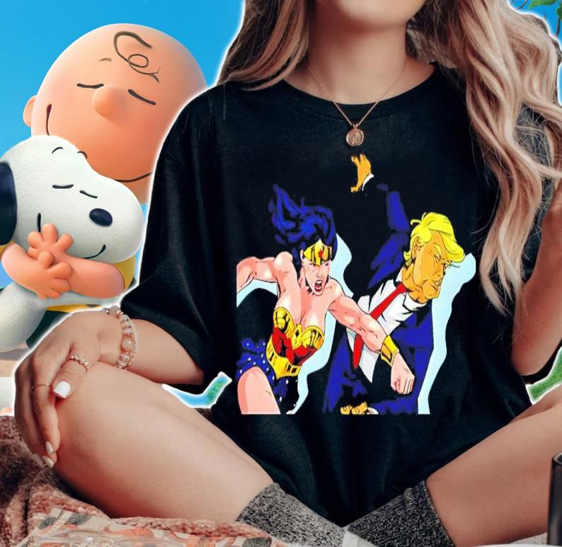 Wonder Woman Hit Donald Trump Shirt woman shirt