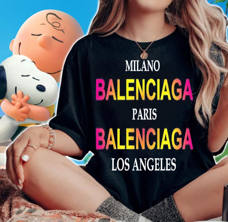 Milano Balenciaga Paris Balenciaga Los Angeles City T-Shirt woman shirt