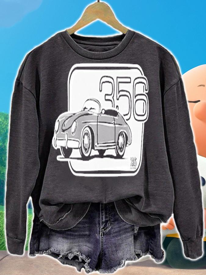 Speedster 356 Cabrio Classic Car Grey 2 Gift T-Shirt