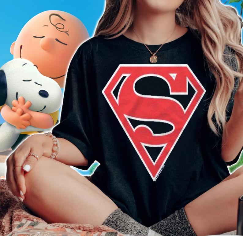 Superman Red & White Shield Shirt woman shirt