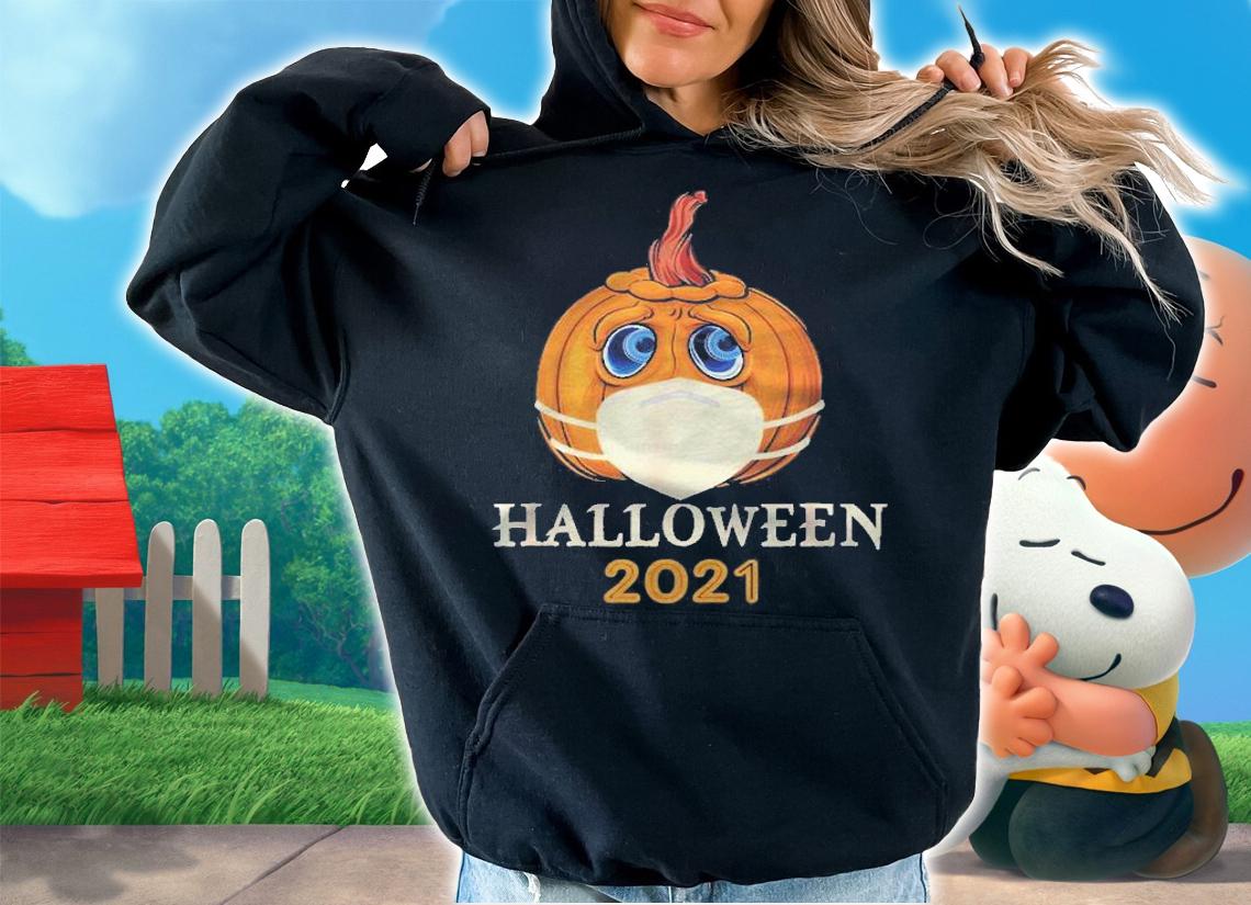 Halloween 2021 Pumpkin With Face Mask Halloween Classic Shirt