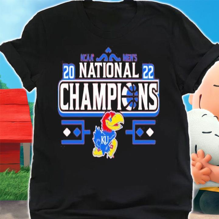 Kansas Jayhawks Blue 84 NCAA Men's Basketball National Champions Bracket 2022 Shirt shirt