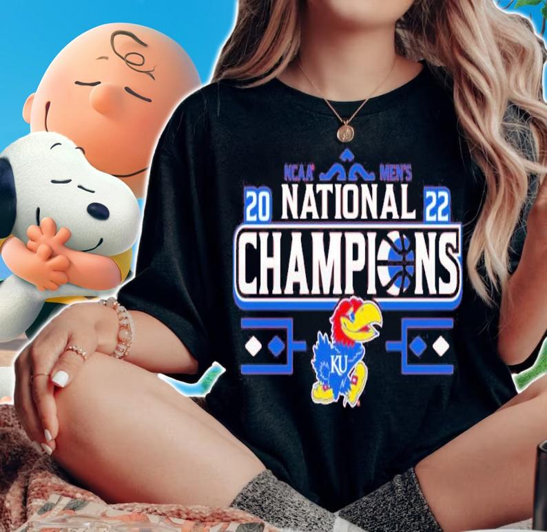 Kansas Jayhawks Blue 84 NCAA Men's Basketball National Champions Bracket 2022 Shirt woman shirt
