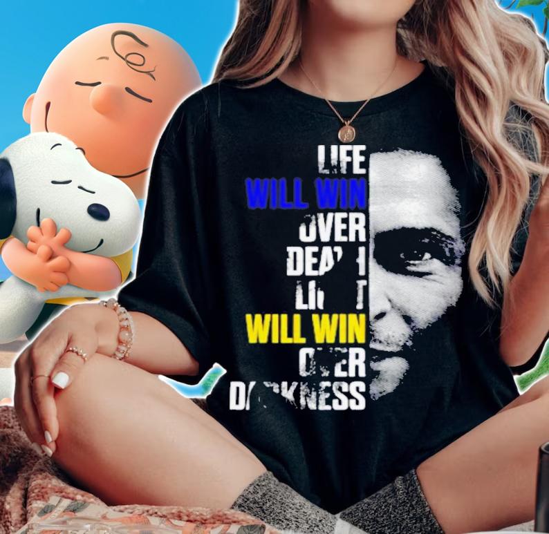 Volodymyr Zelenskyy Ukraine Life Will Win Over Death Light Will Win Shirt woman shirt