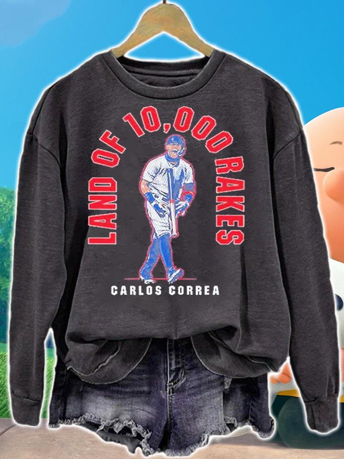 Carlos Correa Land Of 10,000 Rakes T-Shirt sweatshirt