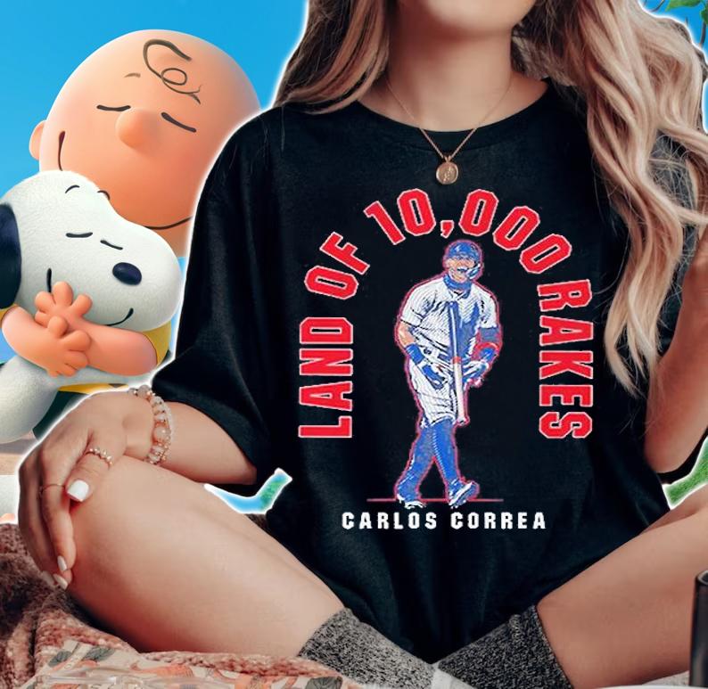Carlos Correa Land Of 10,000 Rakes T-Shirt woman shirt