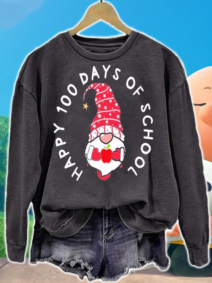 Funny 100 Days Of School Cute Gnome Shirt