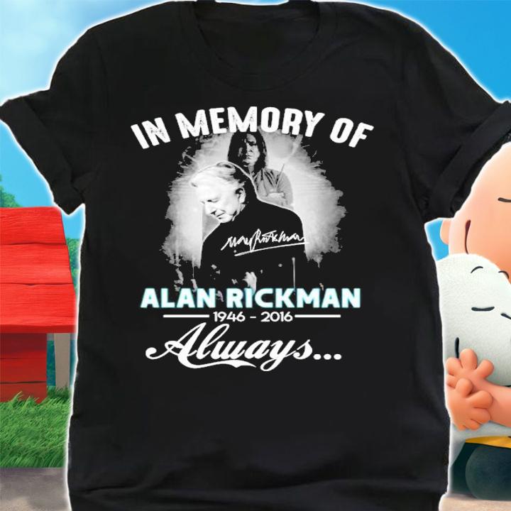 In Memory Of Alan Decker 1946-2016 Always Signatures Shirt