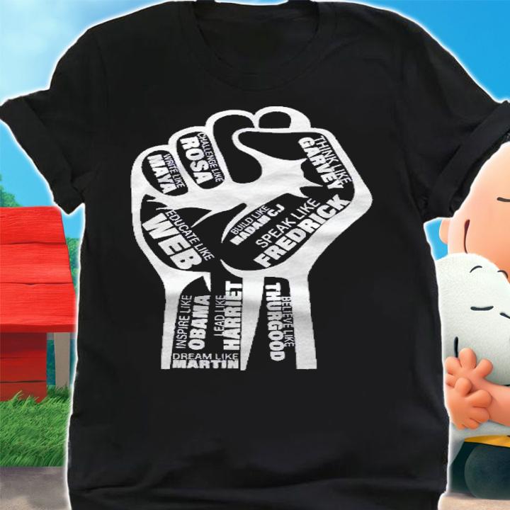 Inspirational Black History Fist Shirt shirt