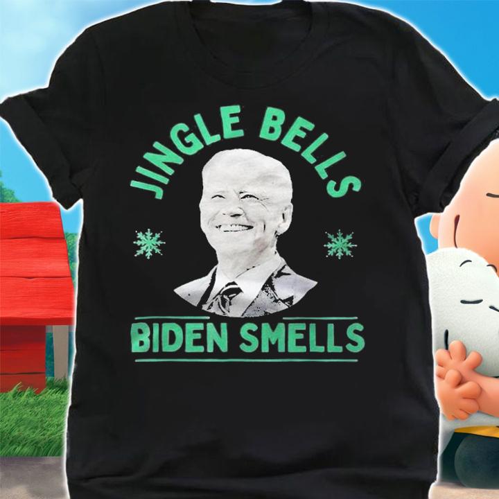 Jingle bells Biden smells anti Biden T-shirt shirt