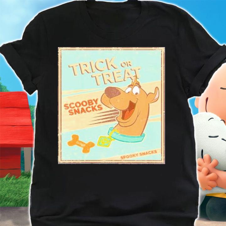Kids Scooby-Doo Trick Or Treat Scooby Snacks Spooky Snacks Poster T-Shirt shirt