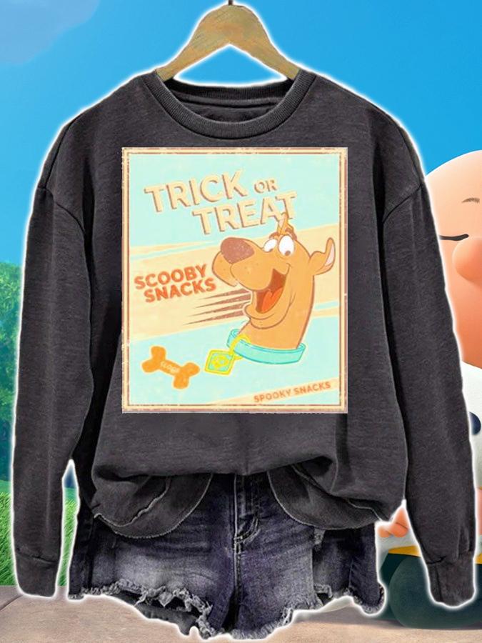 Kids Scooby-Doo Trick Or Treat Scooby Snacks Spooky Snacks Poster T-Shirt sweatshirt