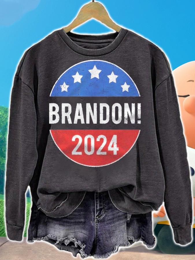 Lets Go Brandon President Funny Patriotic 2024 Brandon Shirt sweatshirt