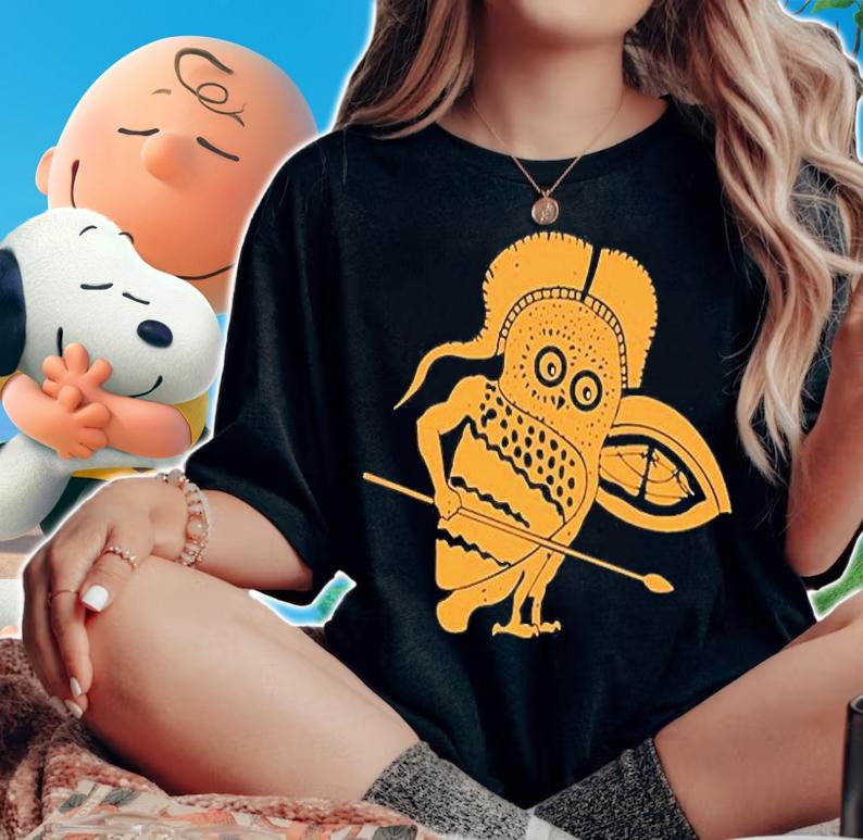 Little Owl As A Hoplite Warrior T-Shirt