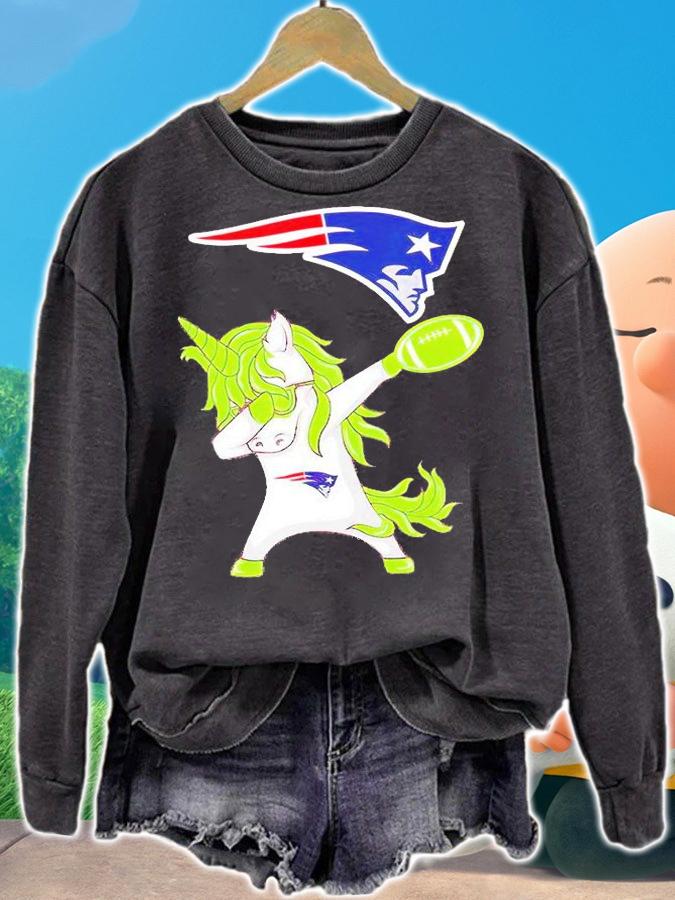 New England Patriots Unicorn Dabbing St Patrick's Day T-Shirt sweatshirt