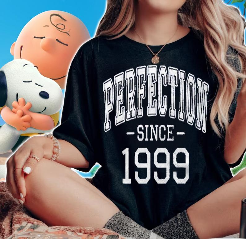 Perfection Since 1999 Vintage Style Born In 1999 Birthday Shirt woman shirt