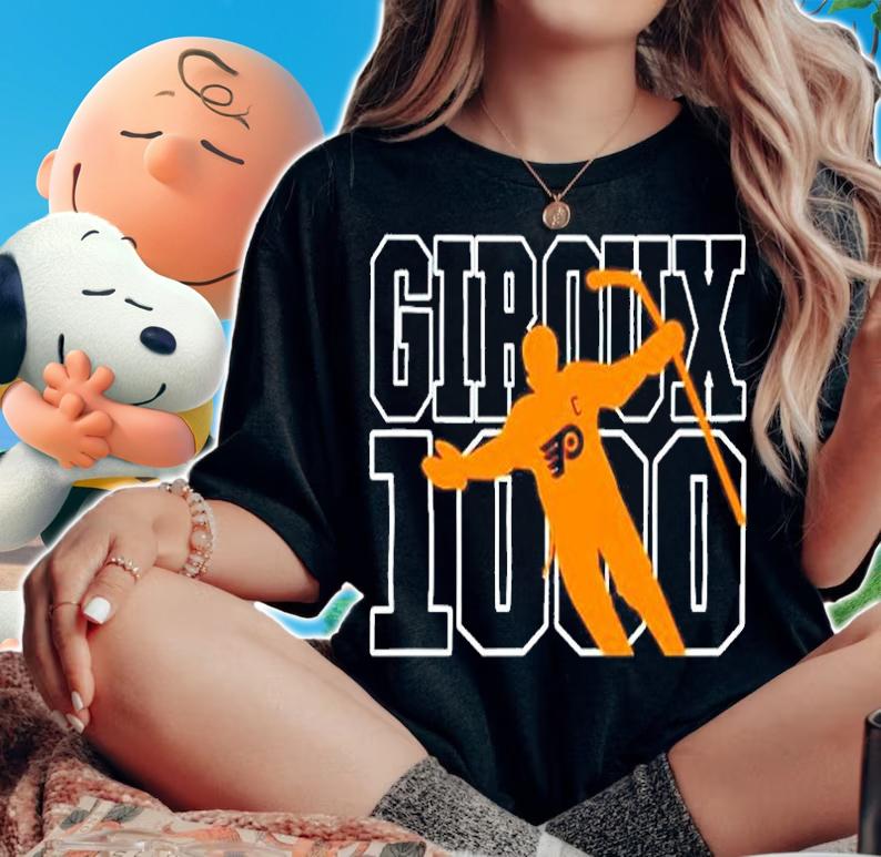 Philadelphia Flyers Claude Giroux Giroux 1000 T-Shirt woman shirt