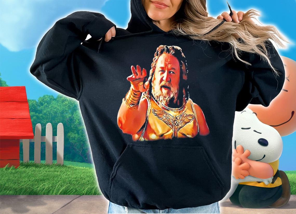 Russell Crowes Zeus In Thor Love And Thunder T-Shirt