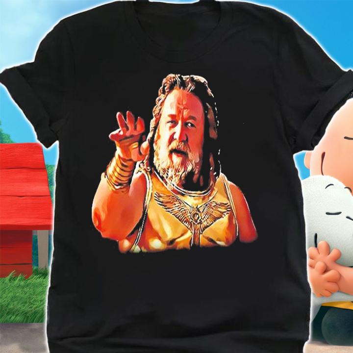 Russell Crowes Zeus In Thor Love And Thunder T-Shirt