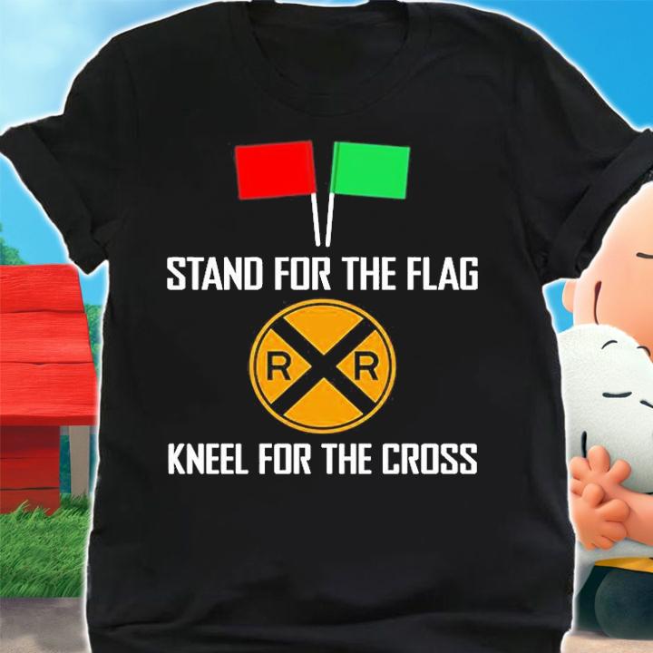 Stand For The Flag Kneel For The Cross T-Shirt shirt