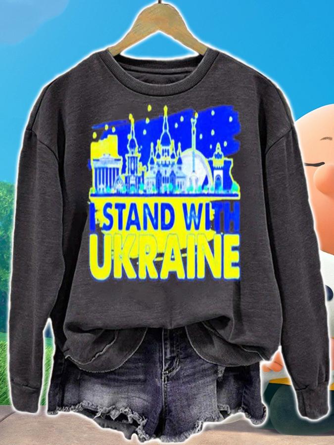 Support Ukrainians Stand With Ukraine Ukrainian Landmark Love Ukraine Shirt sweatshirt