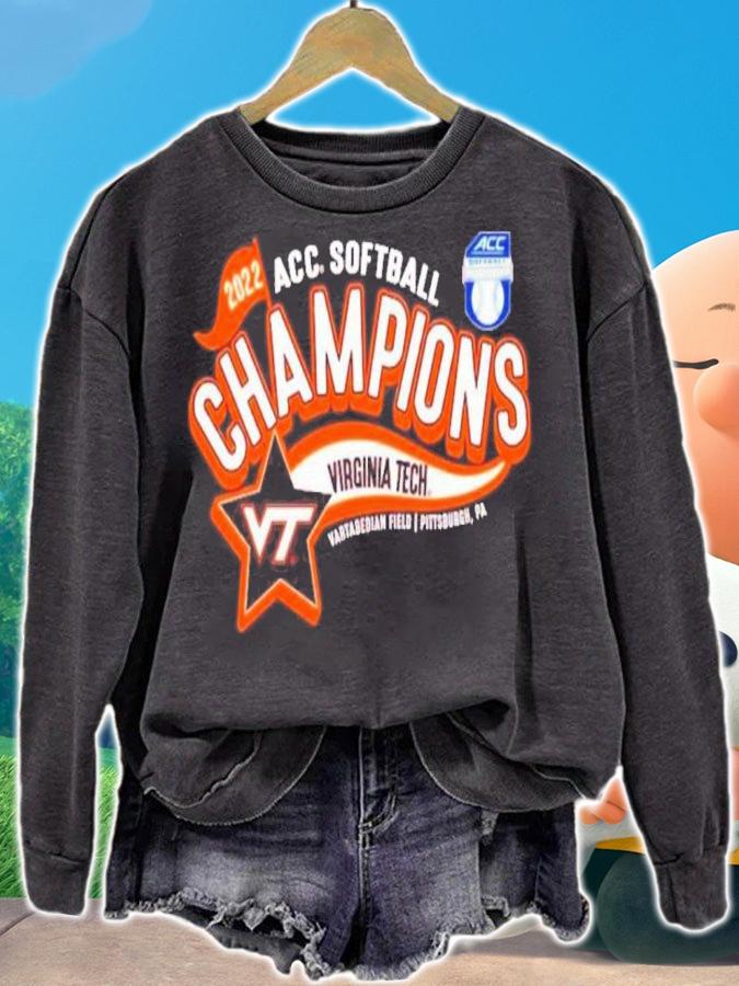 Virginia Tech Hokies Softball ACC Regular Season Champions 2022 Shirt sweatshirt