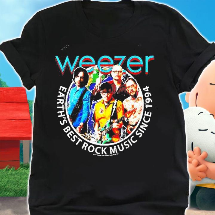 Weezer Earths Best Rock Music Since 1994 t-shirt