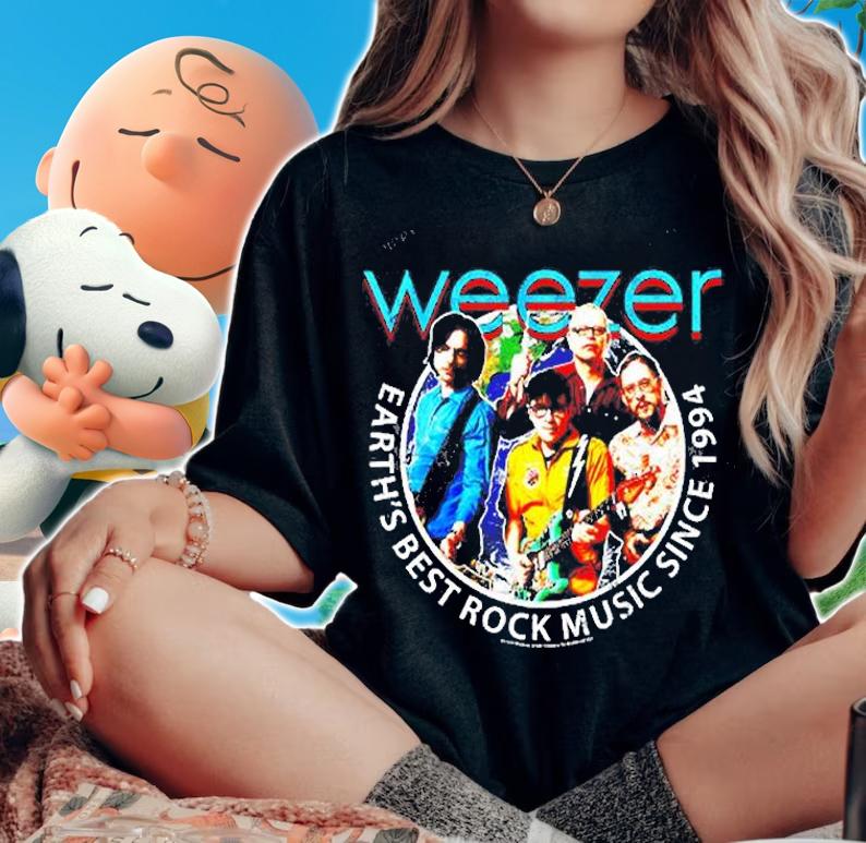 Weezer Earths Best Rock Music Since 1994 t-shirt