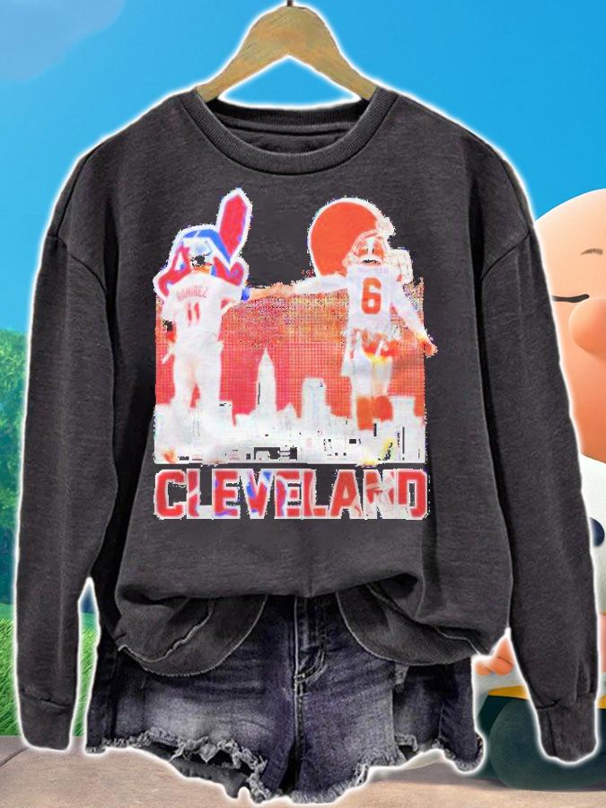 Cleveland Jos Ramrez Baker Mayfield signatures shirt sweatshirt