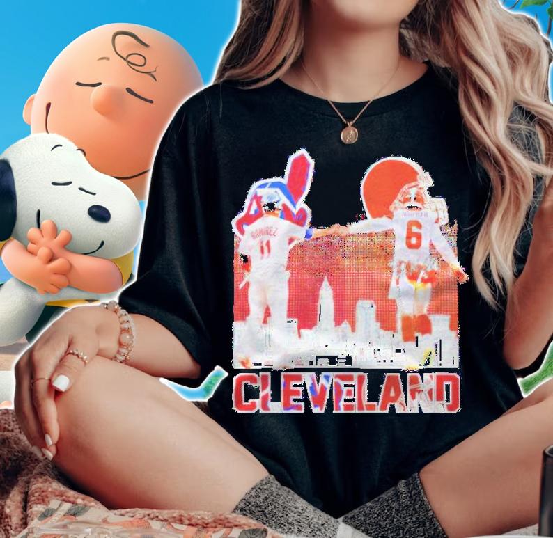 Cleveland Jos Ramrez Baker Mayfield signatures shirt woman shirt