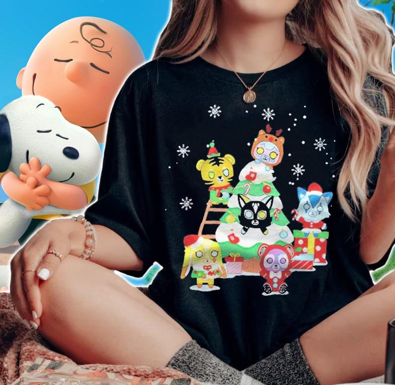 Itsfunneh holiday teddy ringer T-shirt woman shirt