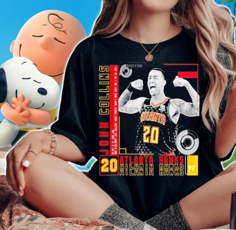 John Collins #20 Atlanta Hawks Basketball Shirt woman shirt