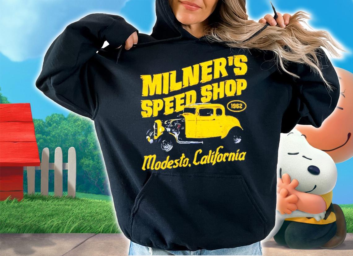 Milner's Speed Shop Modesto California 1962 Shirt hoodie