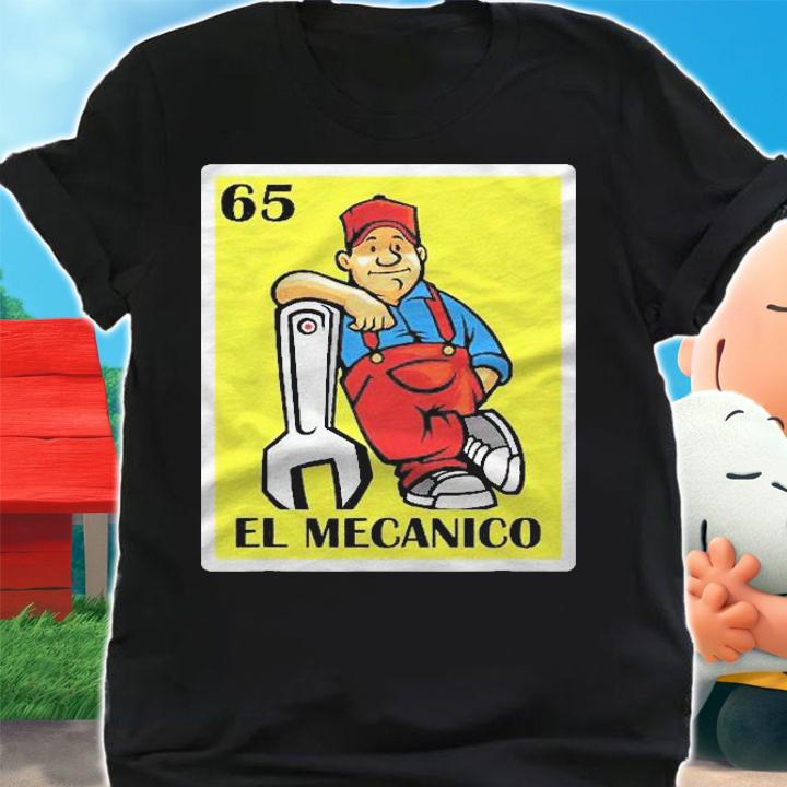 Spanish Mechanic Lottery El Mecanico Gift Bingo Game Card Shirt