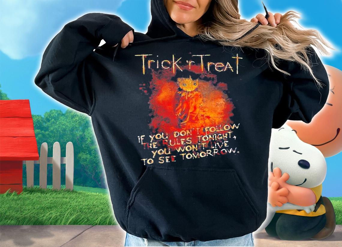Womens Trick R Treat Rules Halloween Gift Shirt hoodie