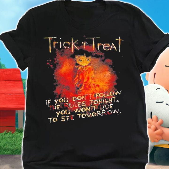 Womens Trick R Treat Rules Halloween Gift Shirt shirt