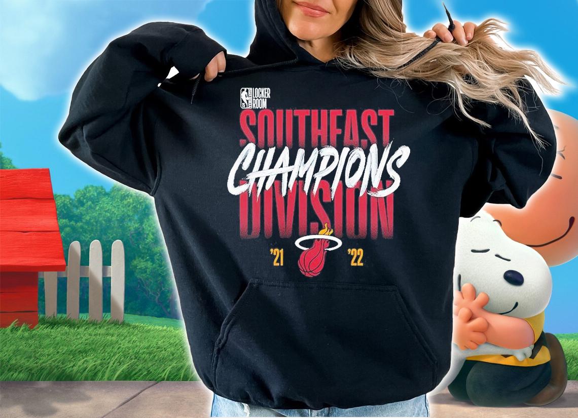 Miami Heat 2022 Southeast Division Champions Locker Room T-Shirt hoodie