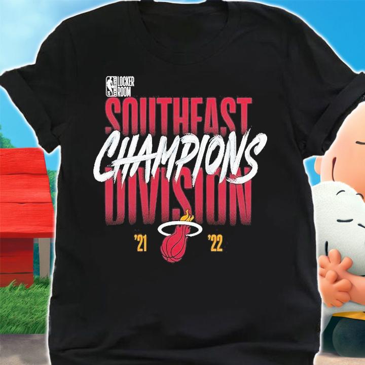 Miami Heat 2022 Southeast Division Champions Locker Room T-Shirt shirt