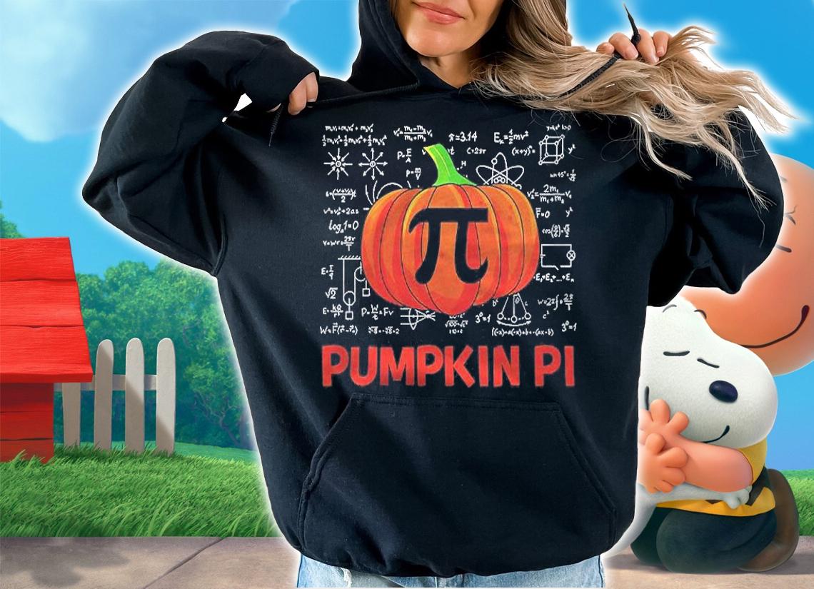 Pumpkin Pi Math Teacher Funny Halloween Thanksgiving Pi Day Shirt hoodie